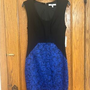 Elegant Black and Blue Women's Dress